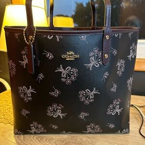 SOLD- Coach Ribbon Bouquet Reversible City Tote